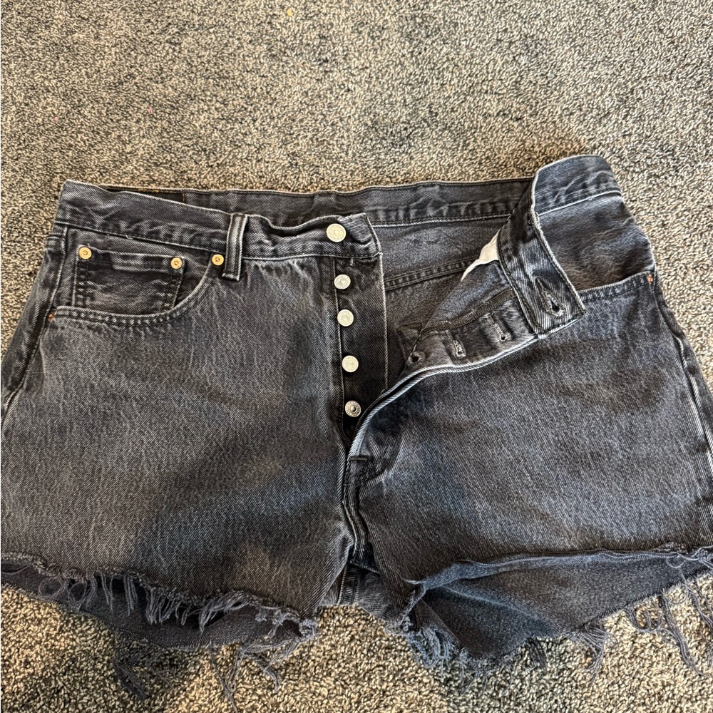 Levi's Black Jean Shorts